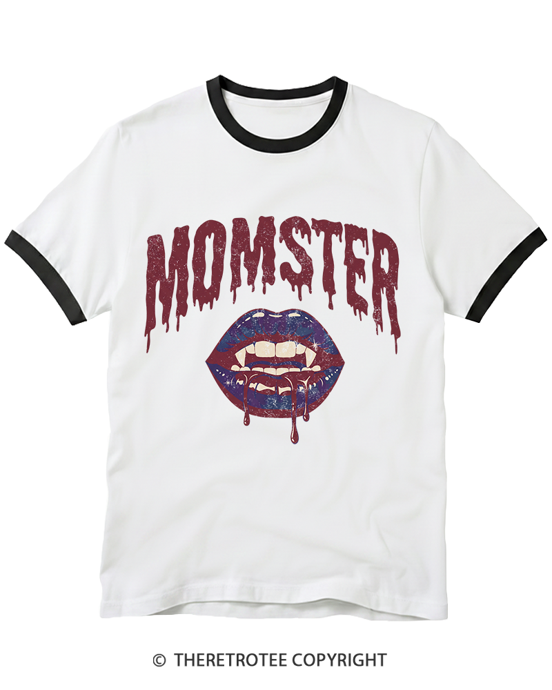 TheRetroTee Momster 1990s Ringer T-Shirt