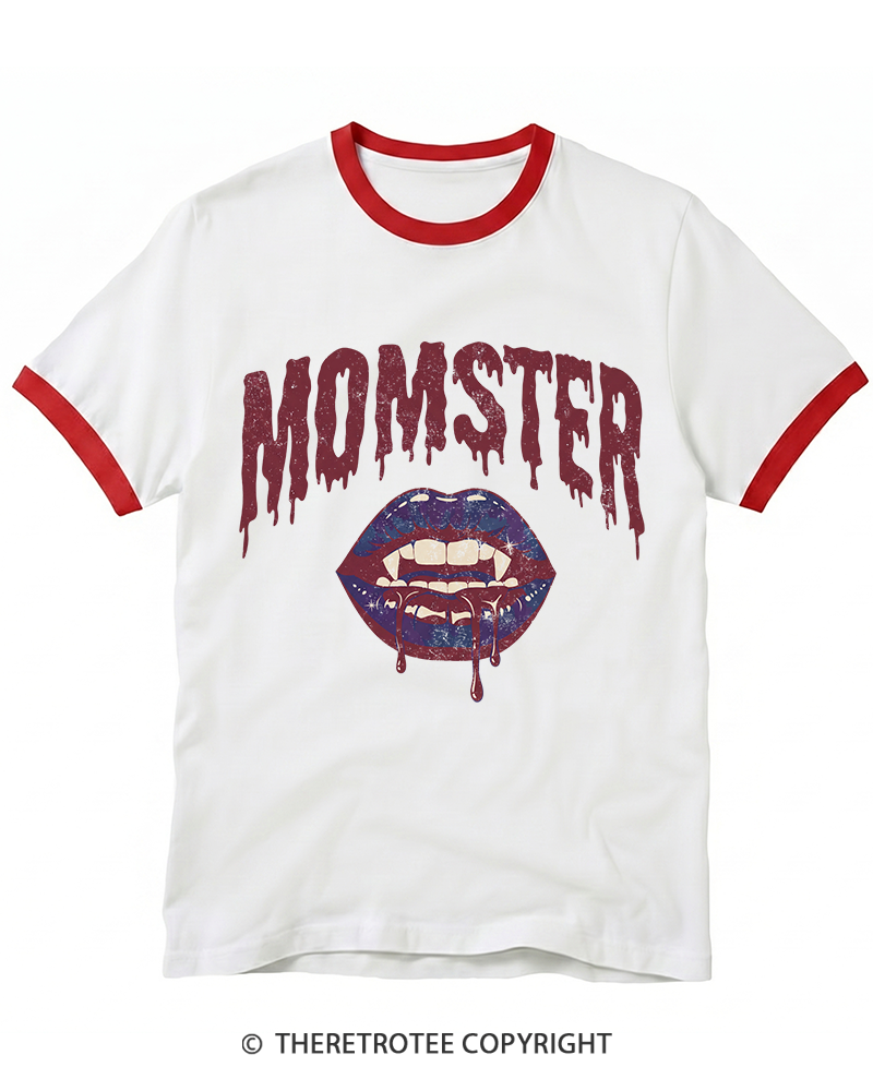 TheRetroTee Momster 1990s Ringer T-Shirt