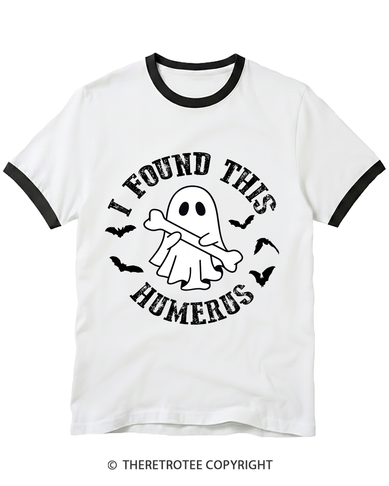 TheRetroTee I Found This Humerus 1990s Ringer T-Shirt