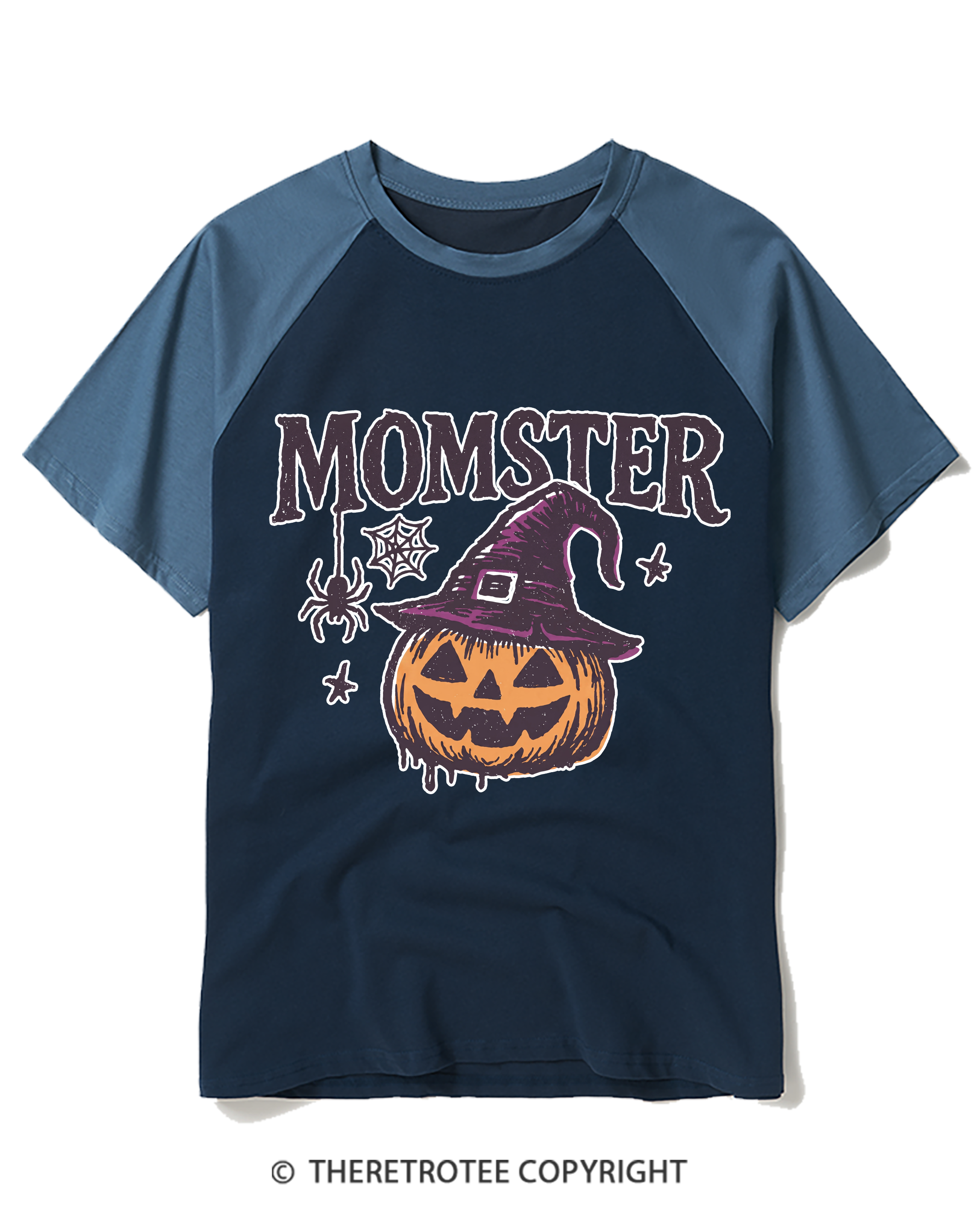 TheRetroTee Momster 1980s Raglan Baseball T-Shirt