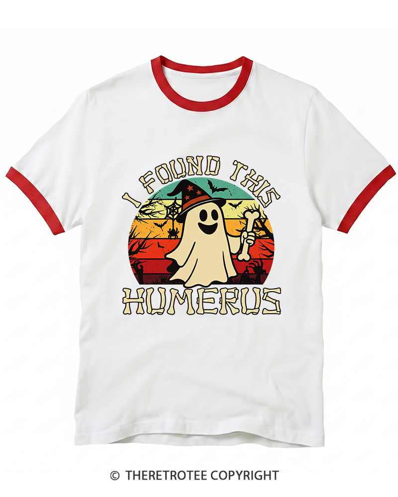 TheRetroTee I Found This Humerus 1970s Ringer T-Shirt
