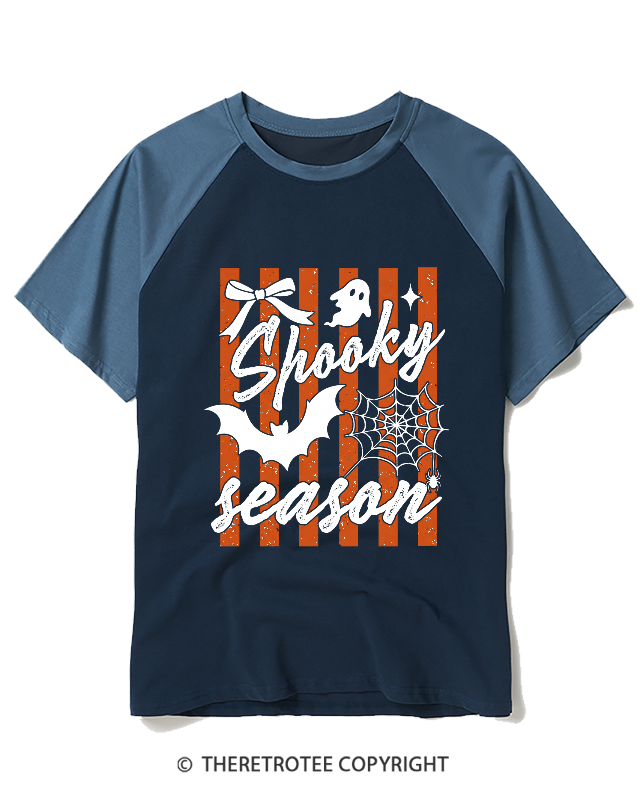 TheRetroTee Spooky Season Raglan Baseball T-Shirt