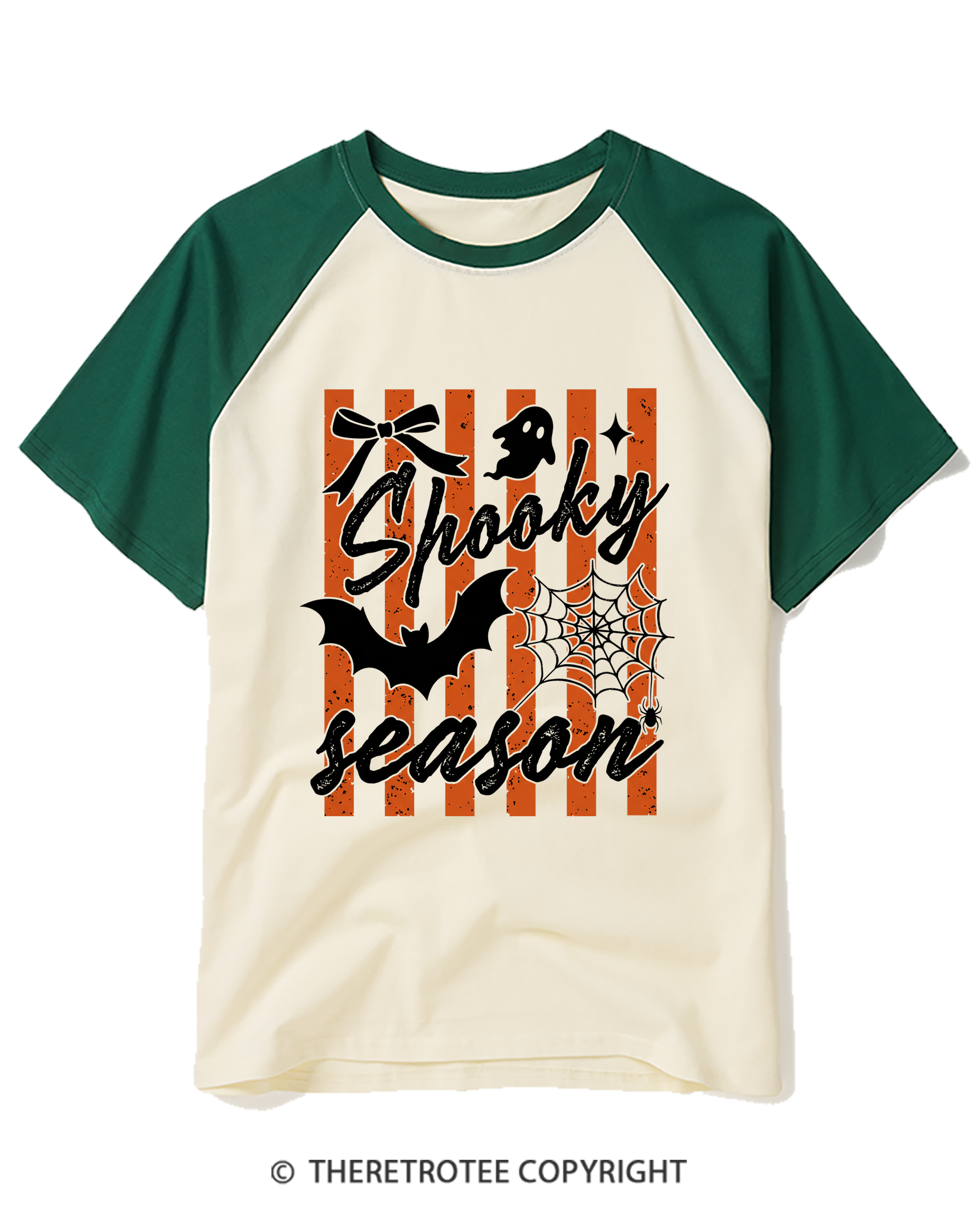 TheRetroTee Spooky Season Raglan Baseball T-Shirt