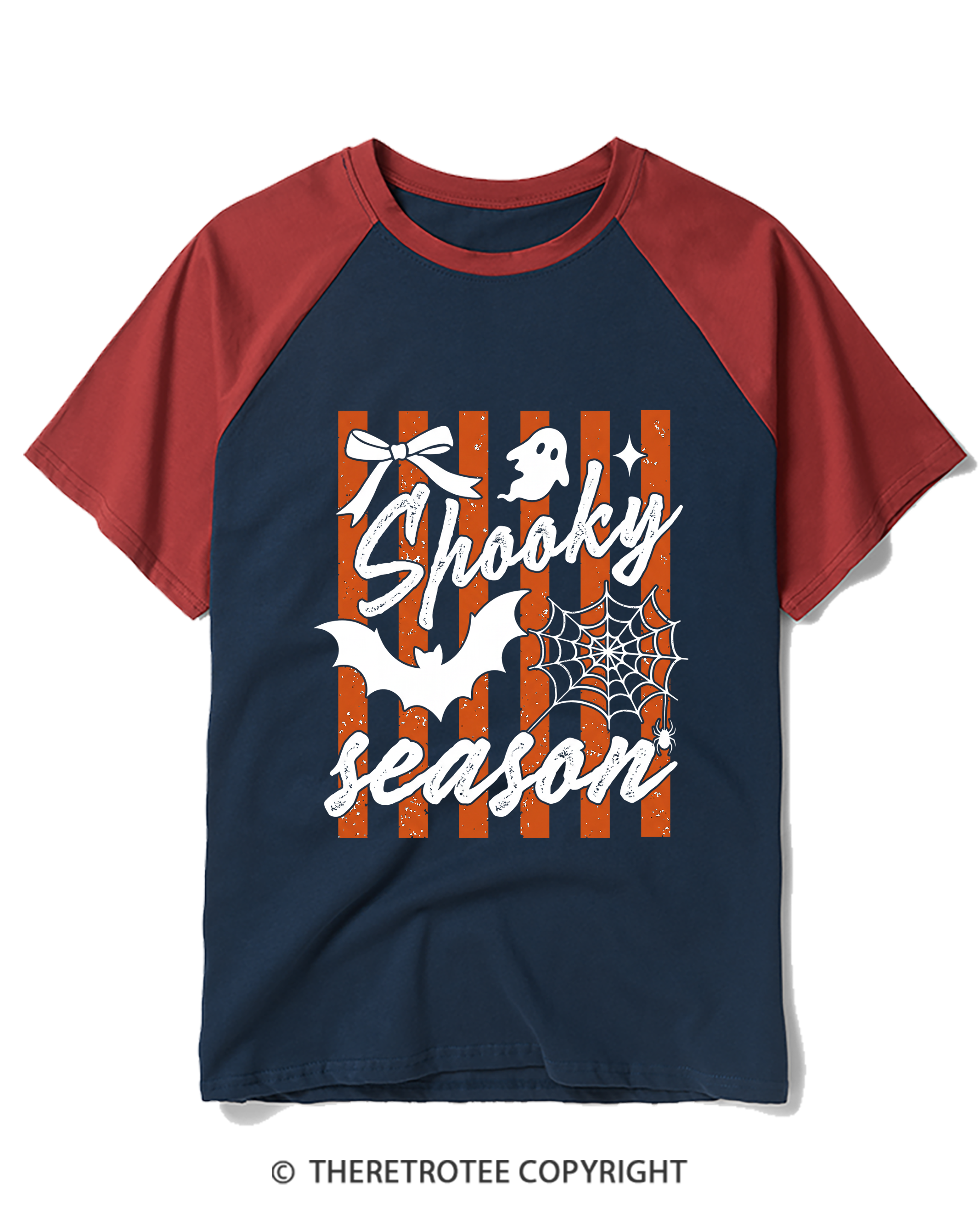 TheRetroTee Spooky Season Raglan Baseball T-Shirt
