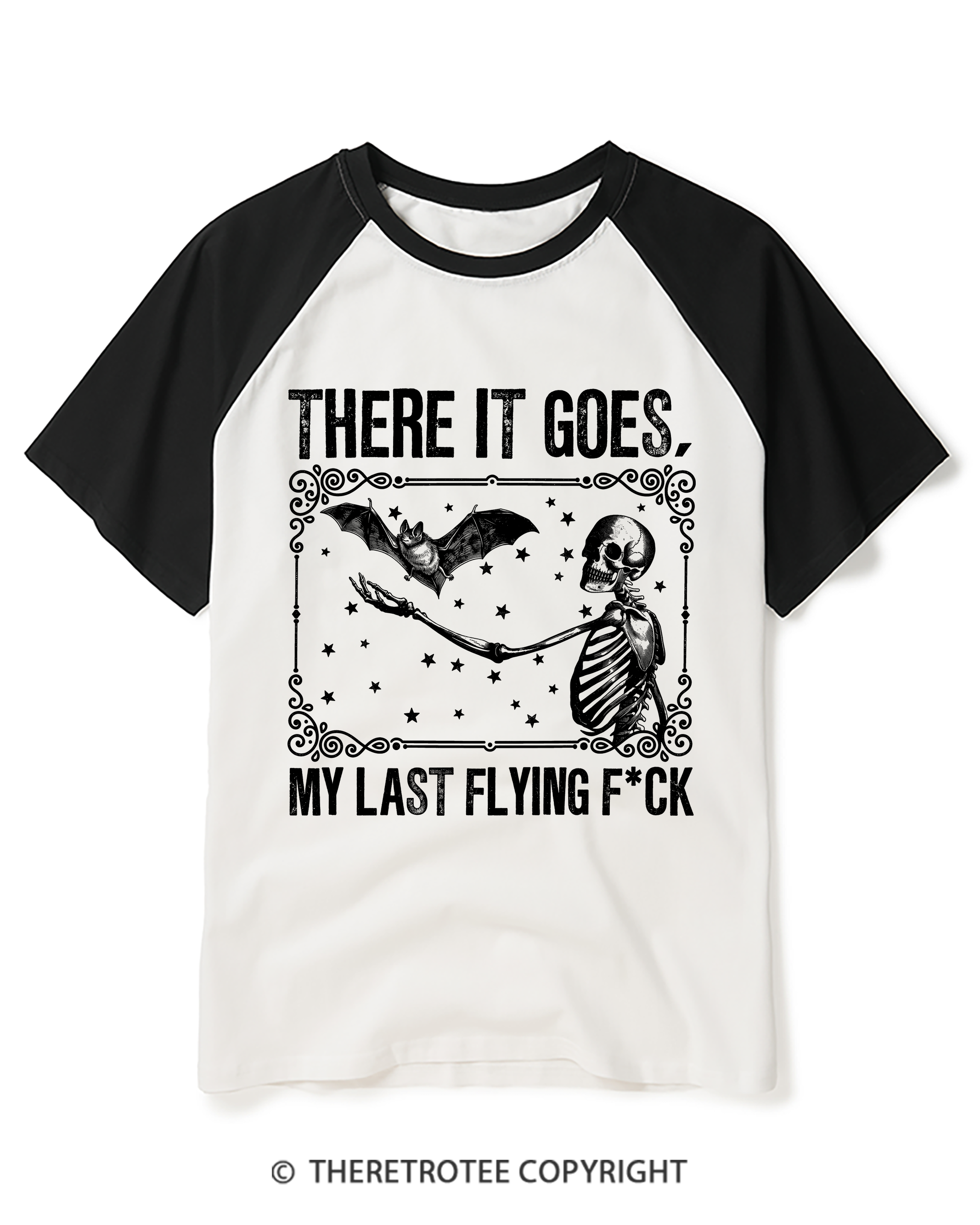 TheRetroTee There It Goes, My Last Flying FCk Raglan Baseball T-Shirt