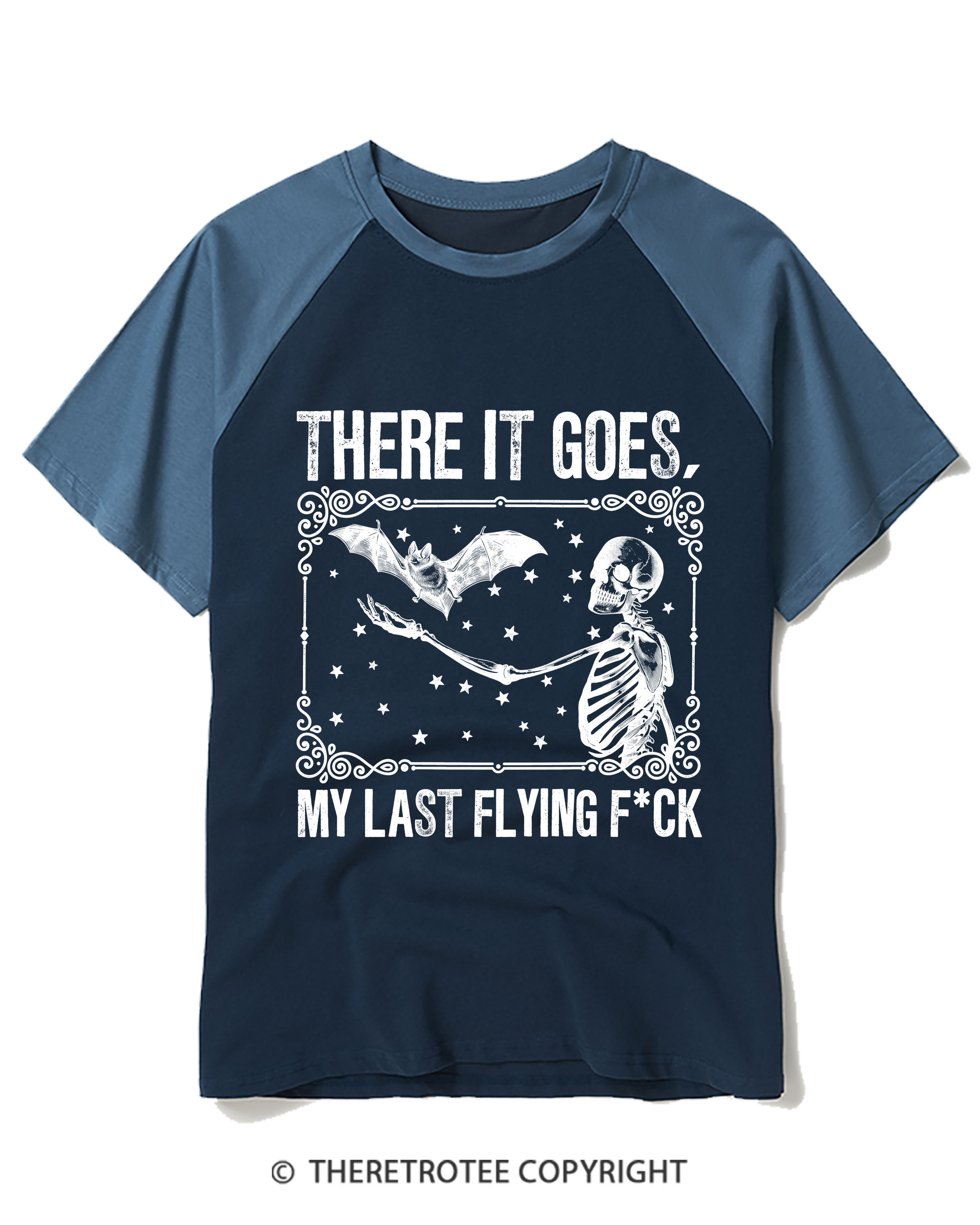 TheRetroTee There It Goes, My Last Flying FCk Raglan Baseball T-Shirt