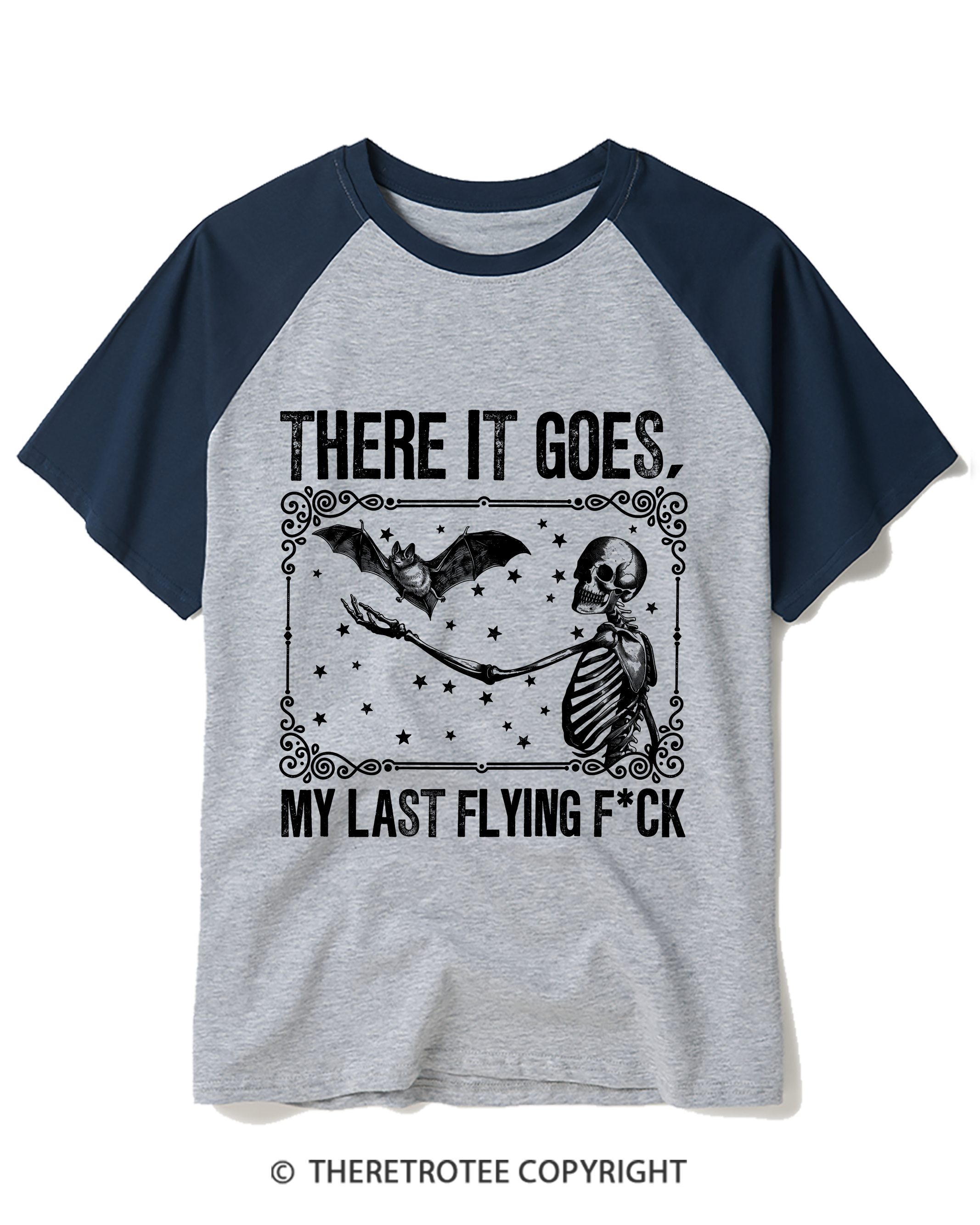 TheRetroTee There It Goes, My Last Flying FCk Raglan Baseball T-Shirt