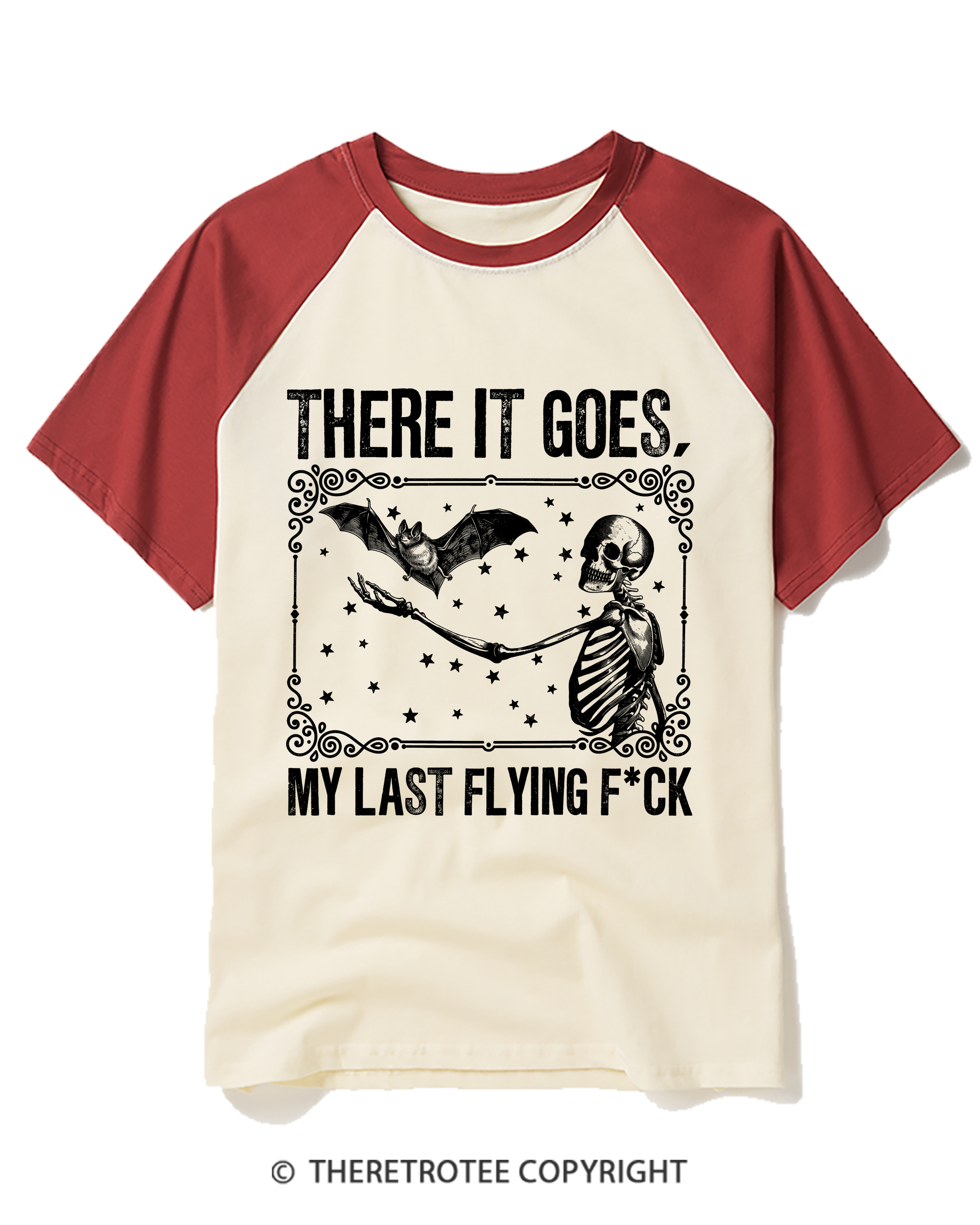 TheRetroTee There It Goes, My Last Flying FCk Raglan Baseball T-Shirt