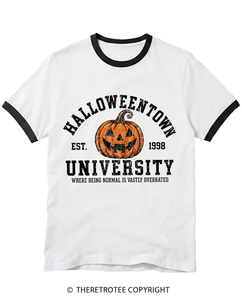 TheRetroTee Halloweentown University Ringer T-Shirt