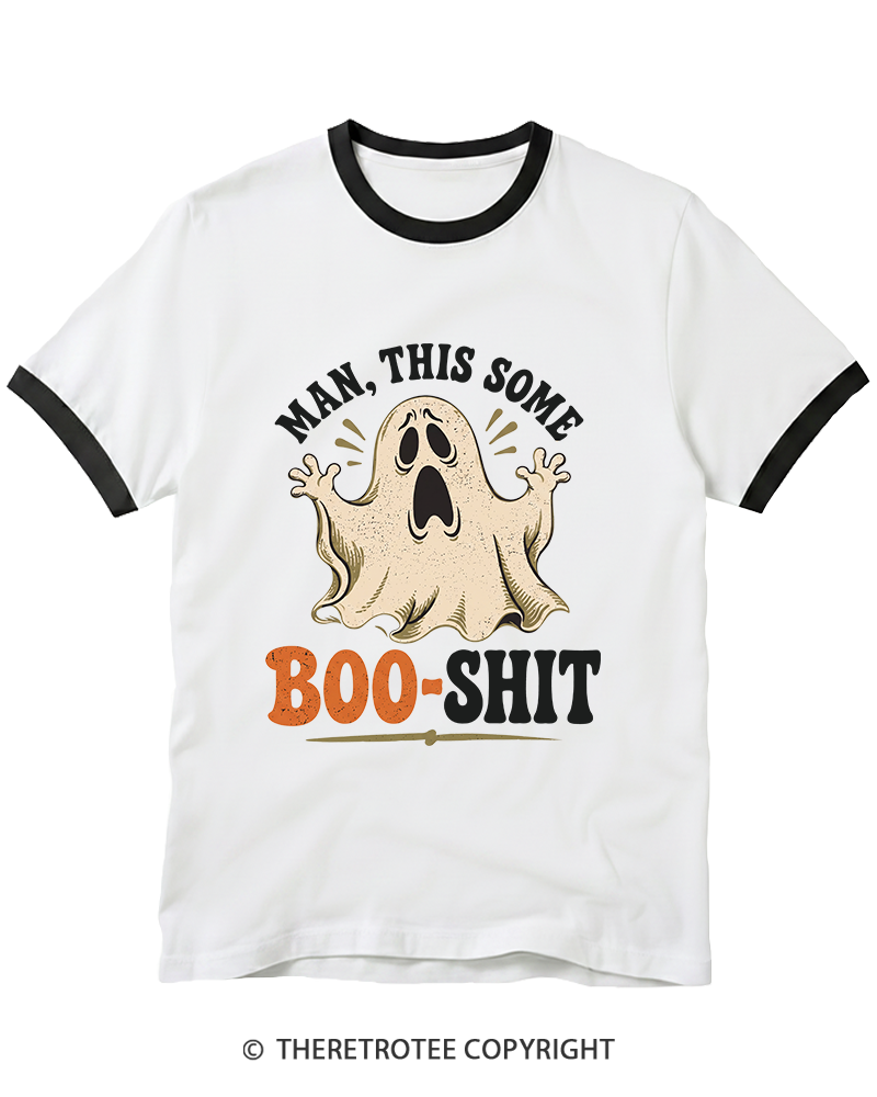 TheRetroTee Man, This Some Bullshit 1970s Ringer T-Shirt