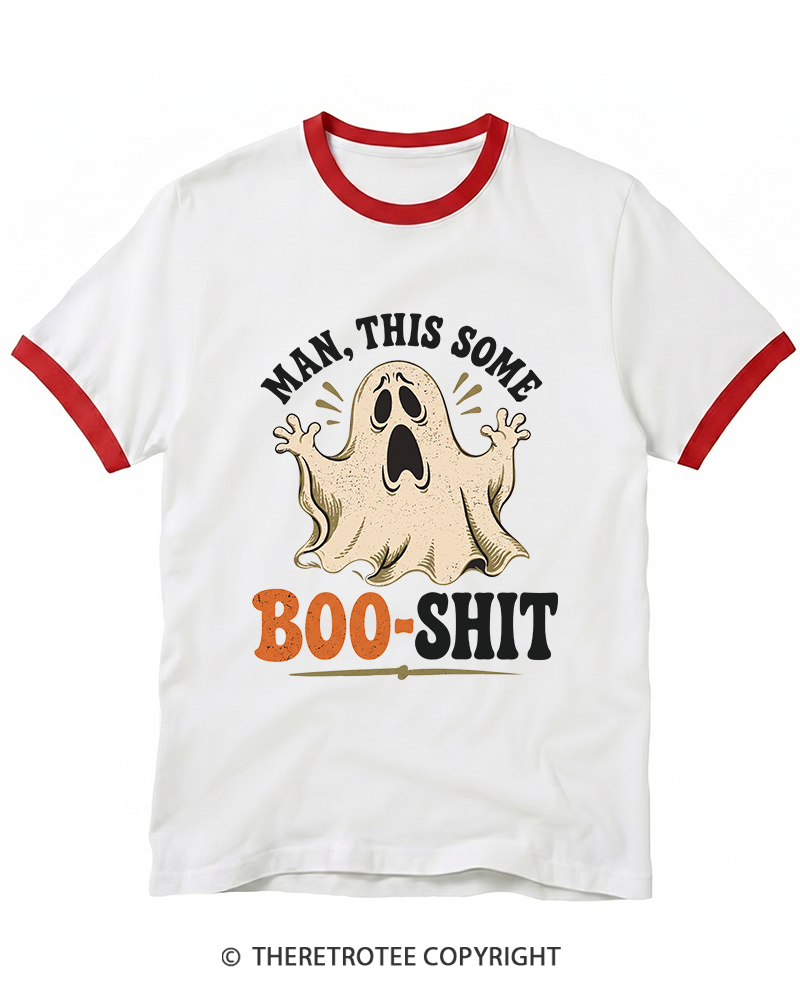 TheRetroTee Man, This Some Bullshit 1970s Ringer T-Shirt
