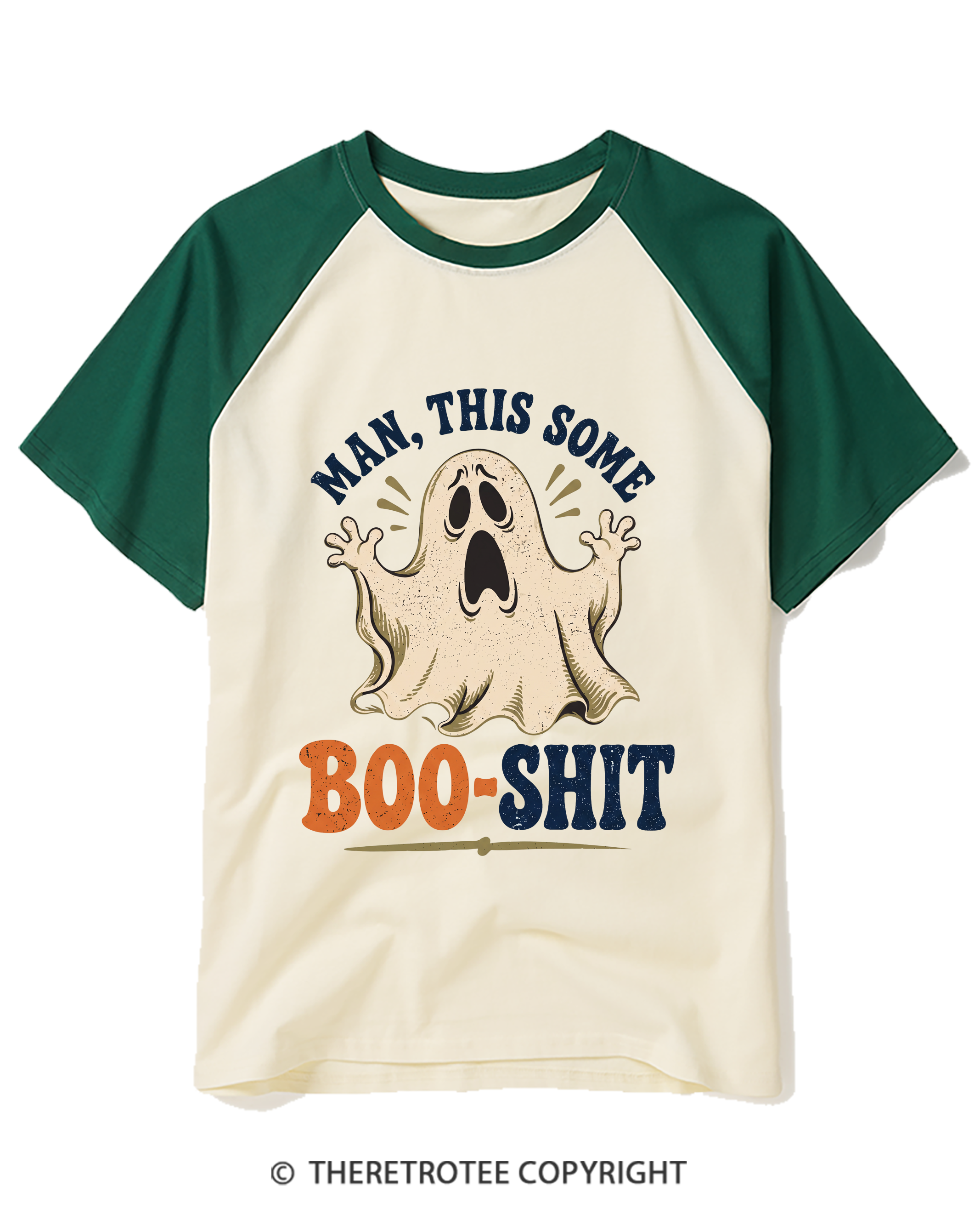 TheRetroTee Man, This Some Bullshit 1970s Raglan Baseball T-Shirt