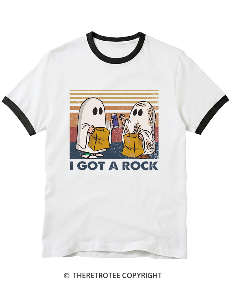 TheRetroTee I Got A Rock 1990s Ringer T-Shirt