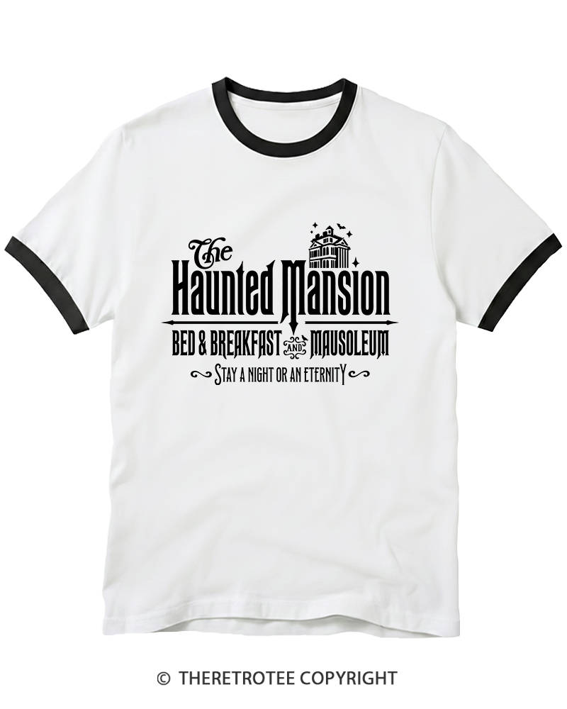 TheRetroTee The Haunted Mansion 1970s Ringer T-Shirt