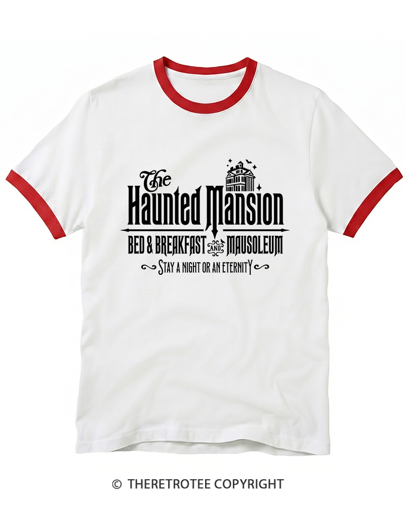 TheRetroTee The Haunted Mansion 1970s Ringer T-Shirt
