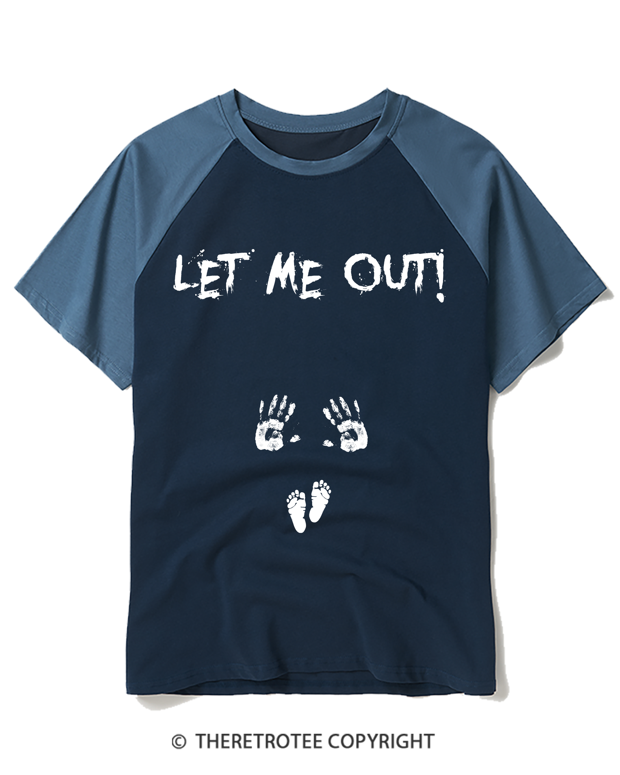 TheRetroTee Let Me Out Raglan Baseball T-Shirt