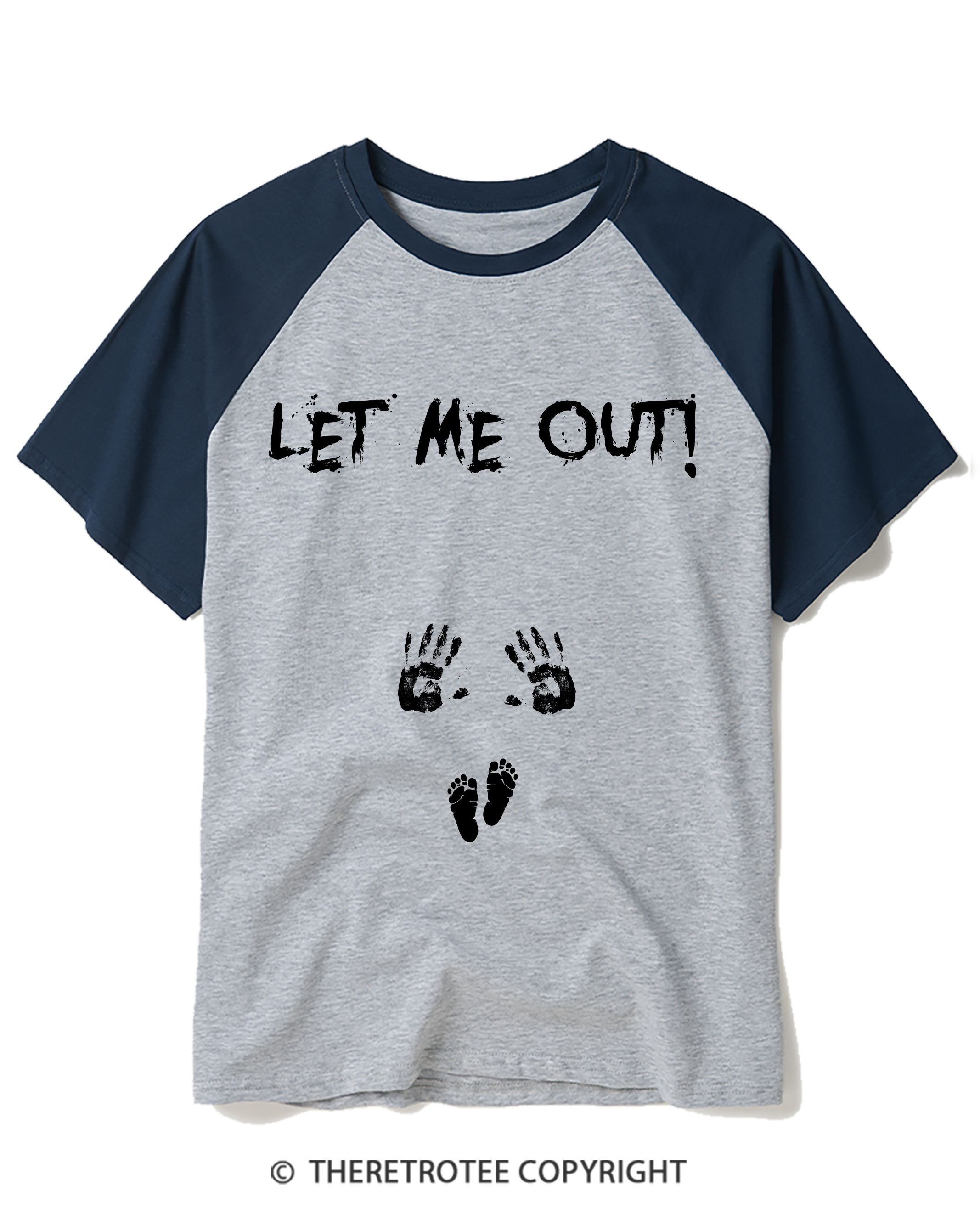 TheRetroTee Let Me Out Raglan Baseball T-Shirt