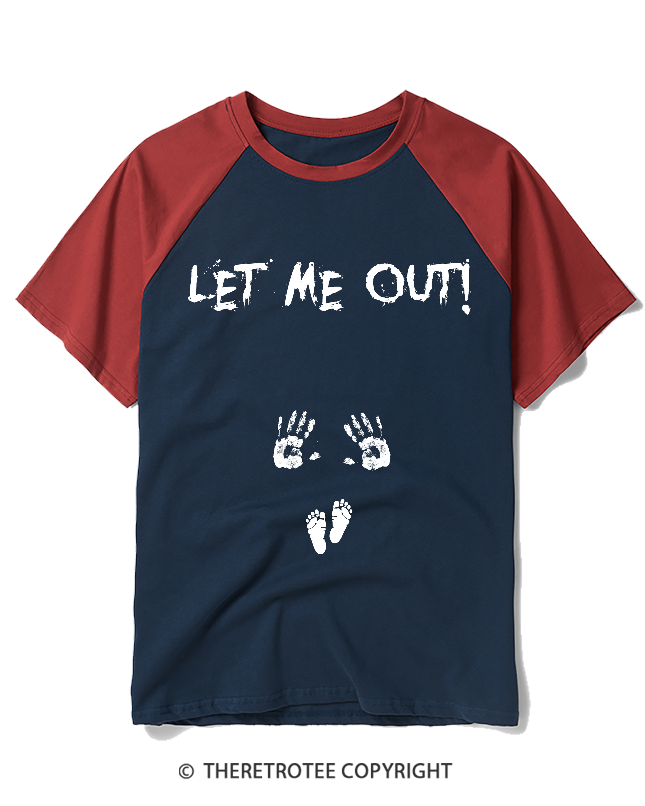 TheRetroTee Let Me Out Raglan Baseball T-Shirt