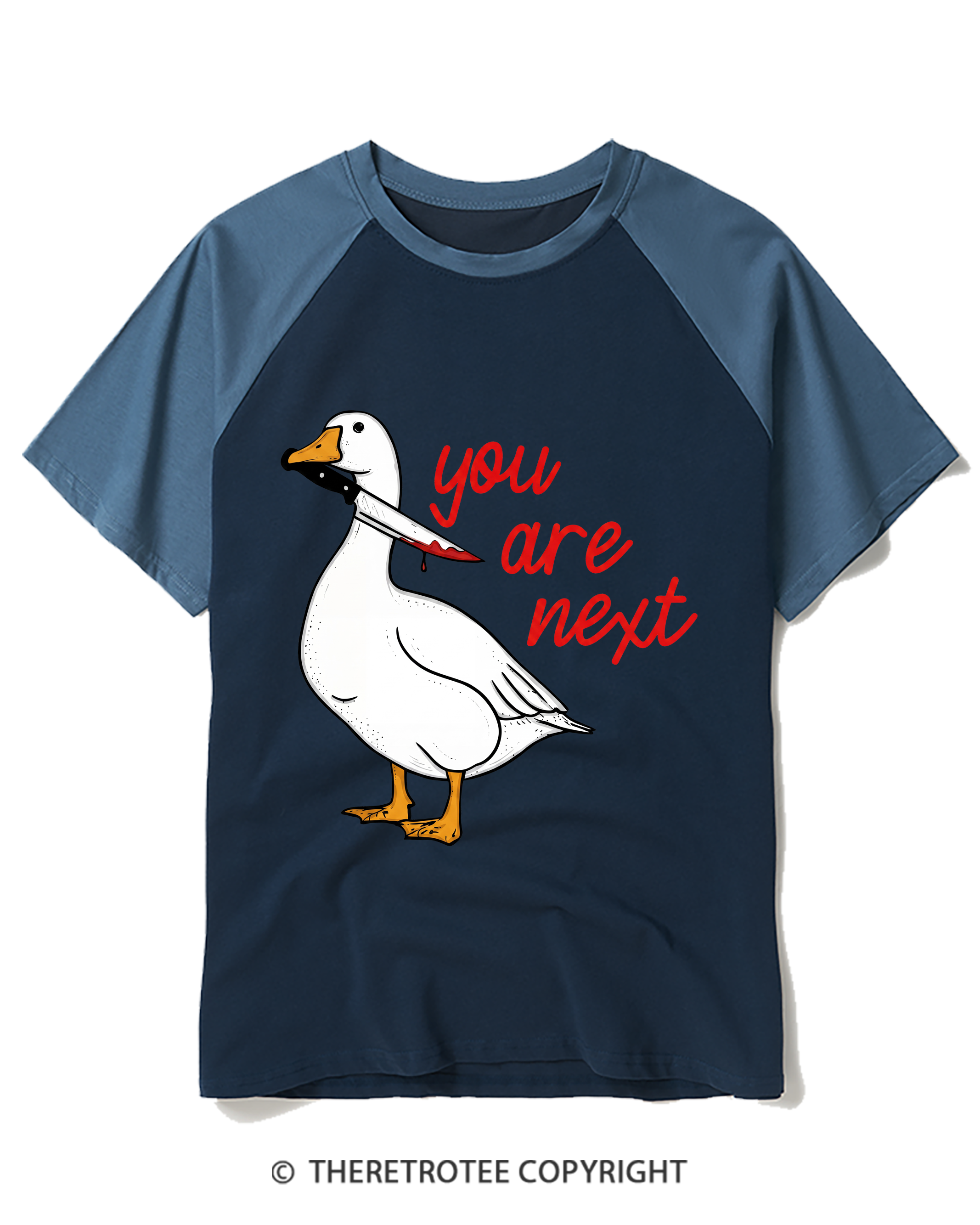 TheRetroTee You Are Next 2000s Raglan Baseball T-Shirt