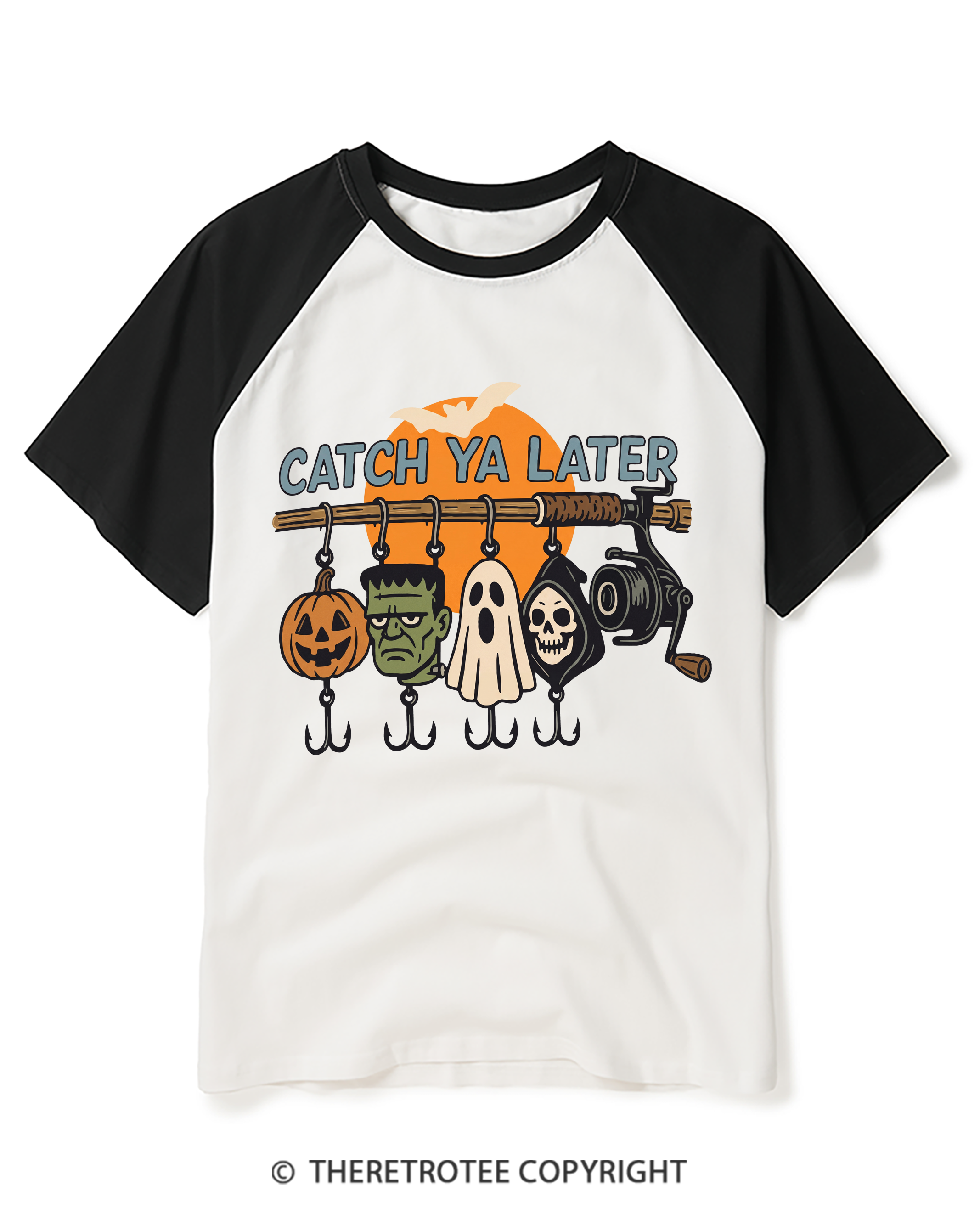 TheRetroTee Catch Ya Later 1960s Raglan Baseball T-Shirt
