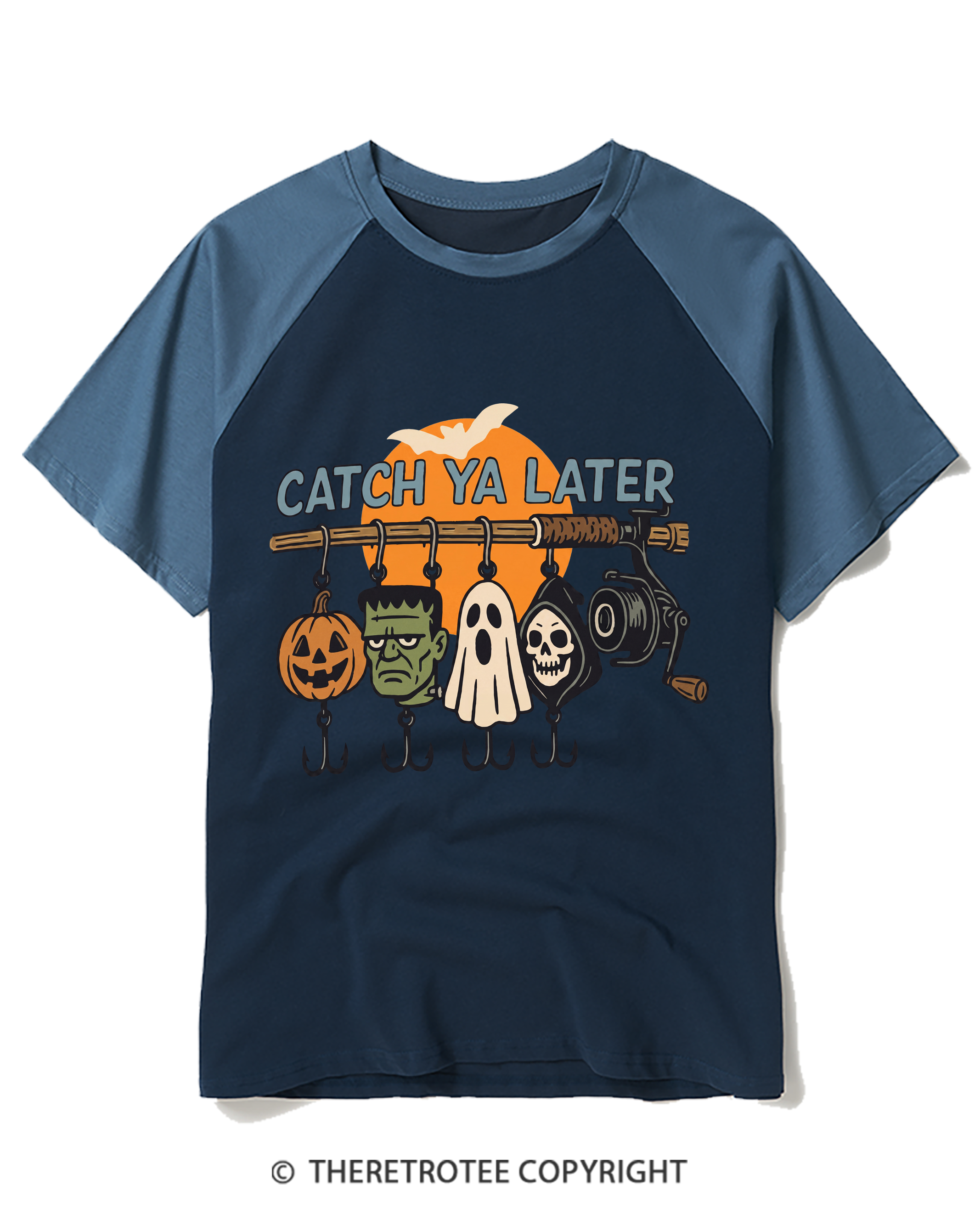 TheRetroTee Catch Ya Later 1960s Raglan Baseball T-Shirt