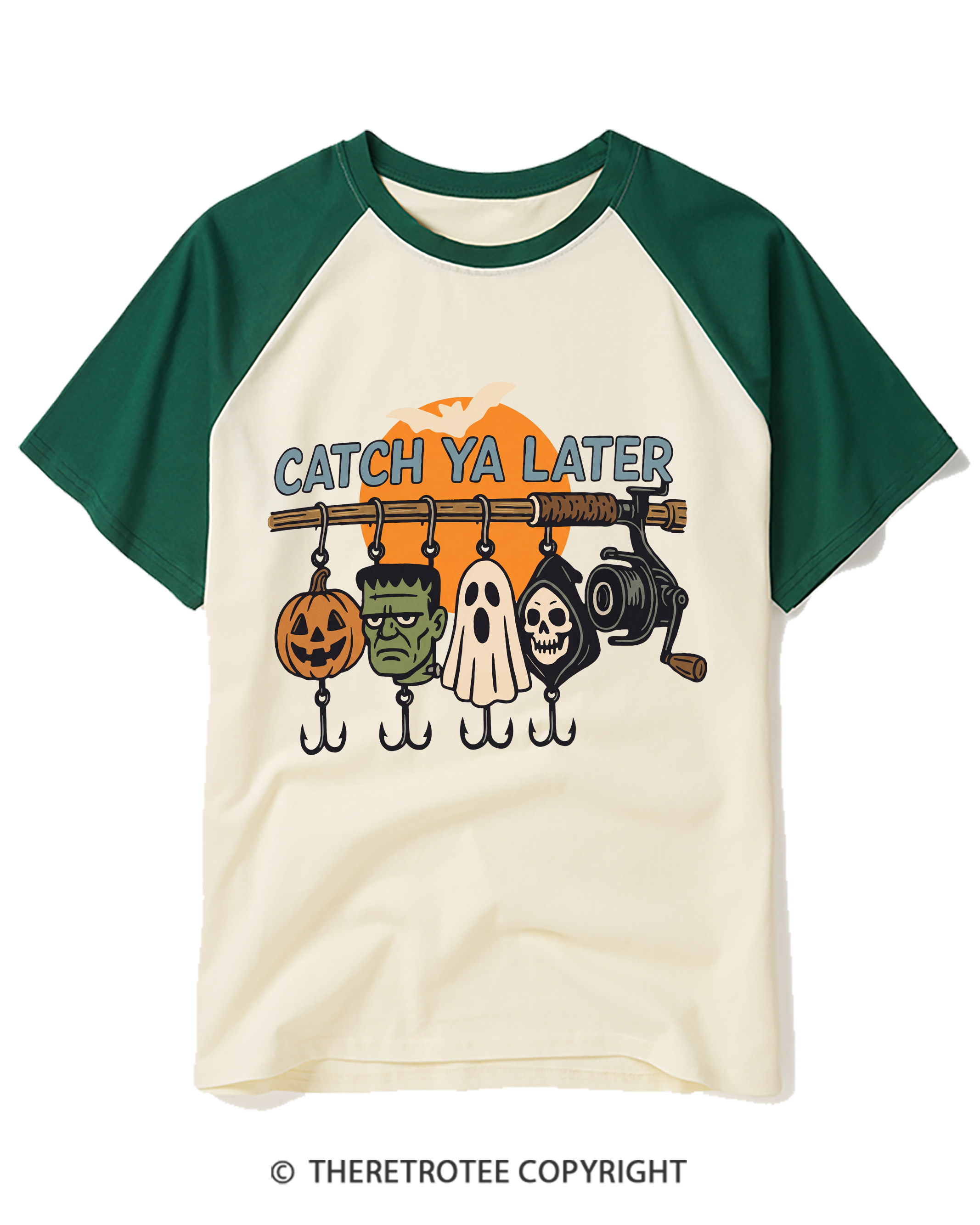 TheRetroTee Catch Ya Later 1960s Raglan Baseball T-Shirt