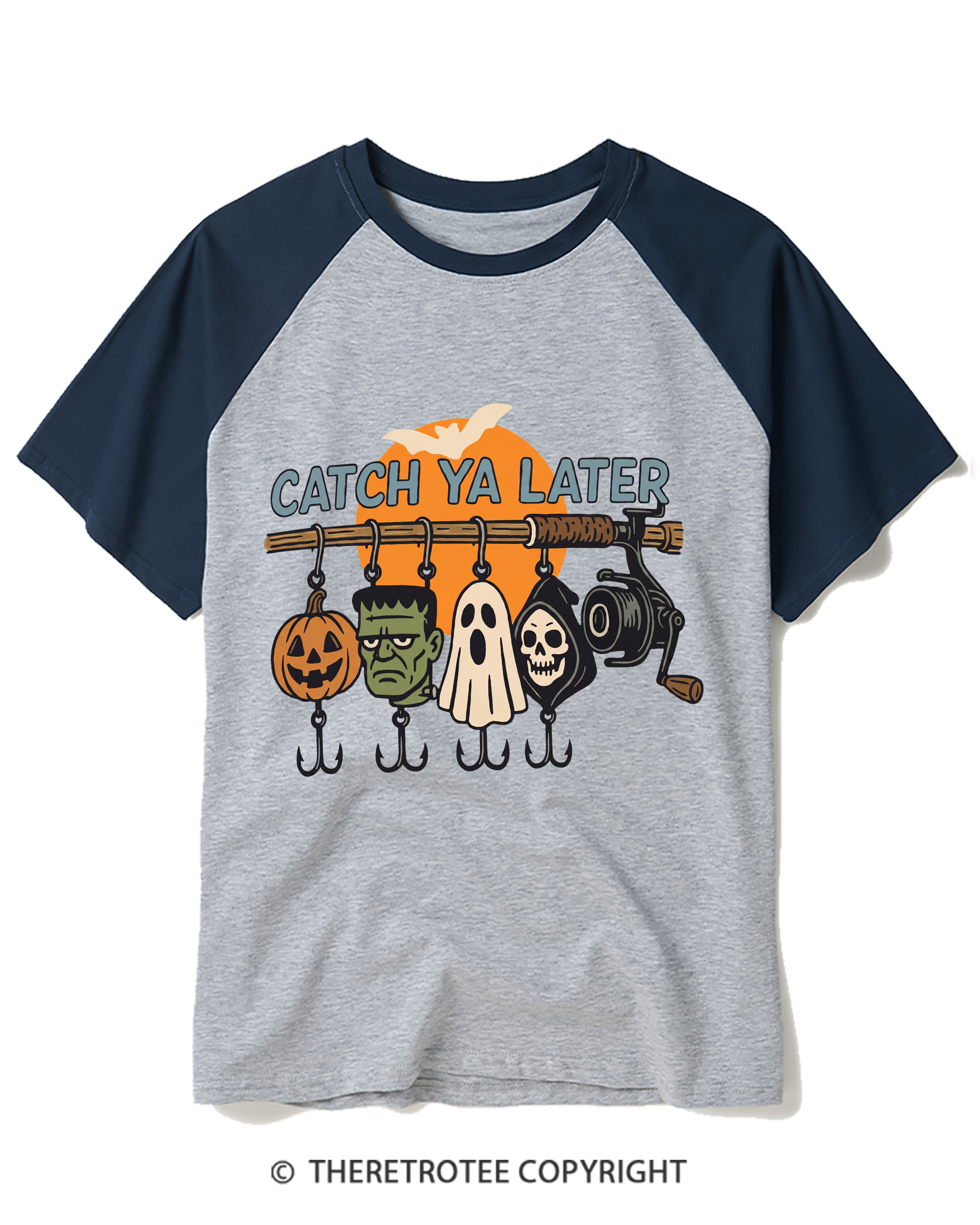 TheRetroTee Catch Ya Later 1960s Raglan Baseball T-Shirt