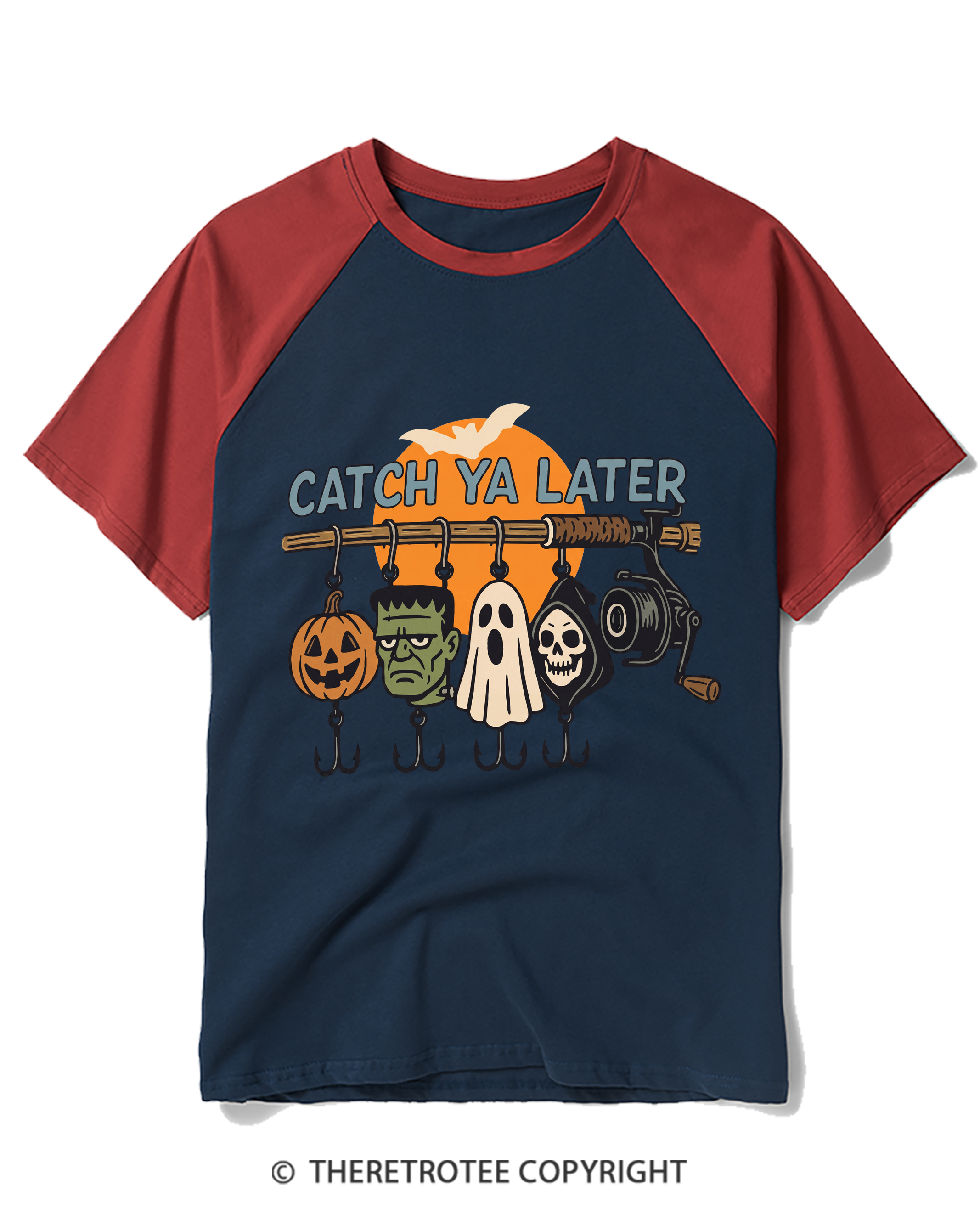 TheRetroTee Catch Ya Later 1960s Raglan Baseball T-Shirt