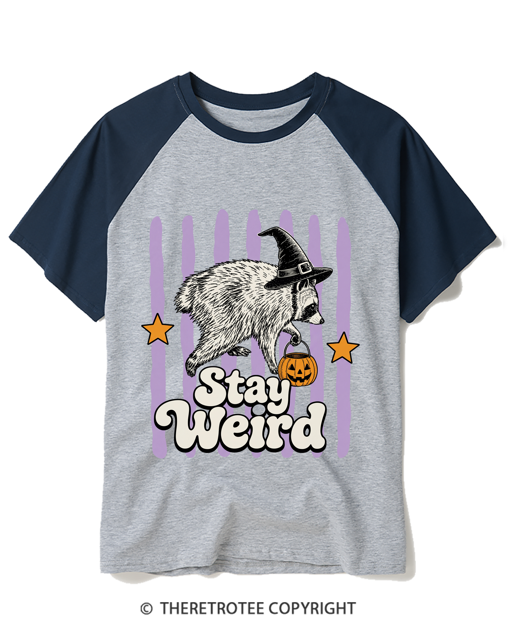 TheRetroTee Jimothy Stay Weird Raglan Baseball T-Shirt