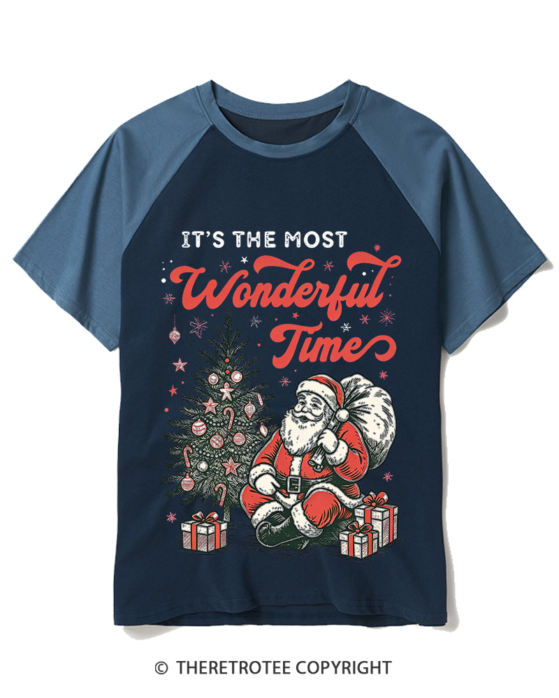 TheRetroTee It’s The Most Wonderful Time 1960s Raglan Baseball T-Shirt