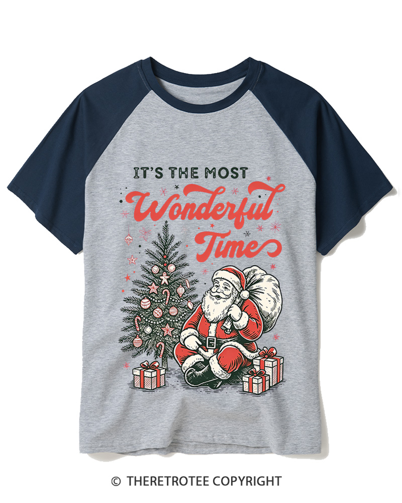 TheRetroTee It’s The Most Wonderful Time 1960s Raglan Baseball T-Shirt
