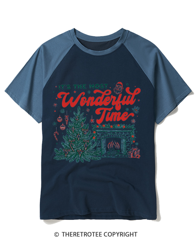 TheRetroTee It’s The Most Wonderful Time 1960s Raglan Baseball T-Shirt