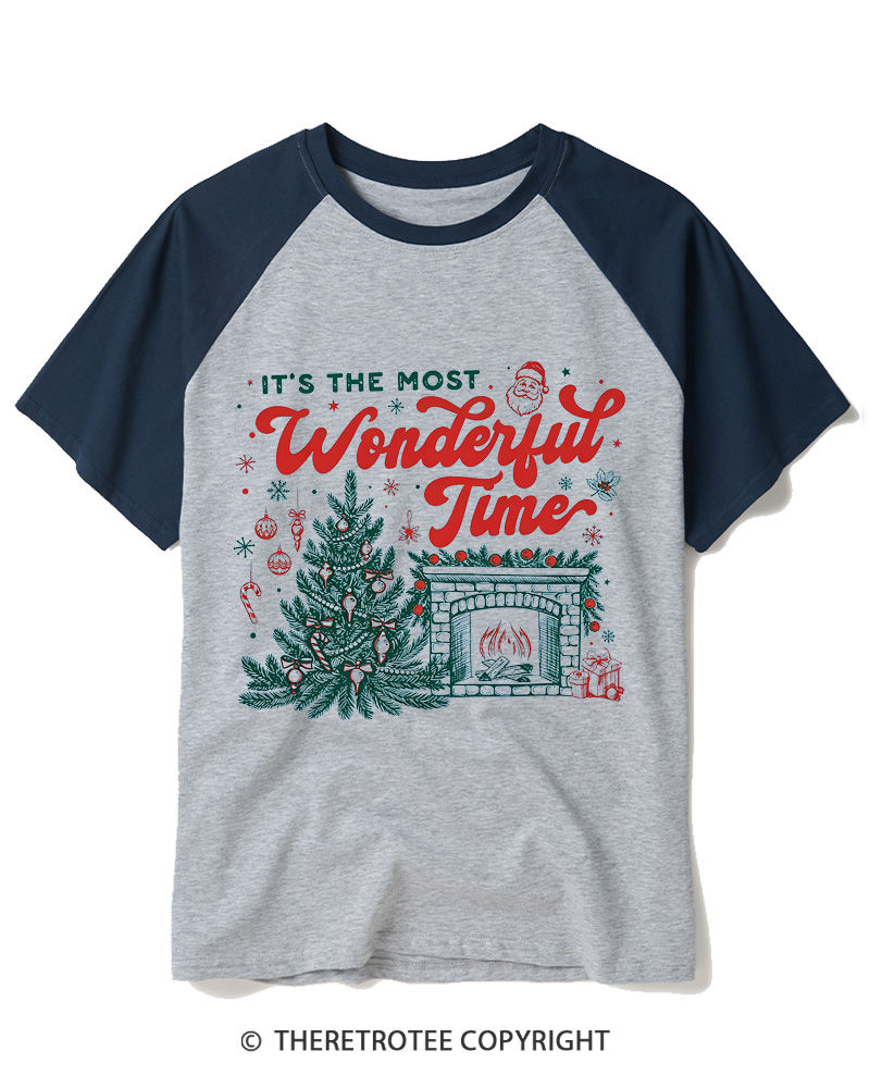 TheRetroTee It’s The Most Wonderful Time 1960s Raglan Baseball T-Shirt