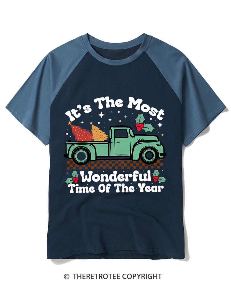 TheRetroTee It’s The Most Wonderful Time Of The Year 1950s Raglan Baseball T-Shirt