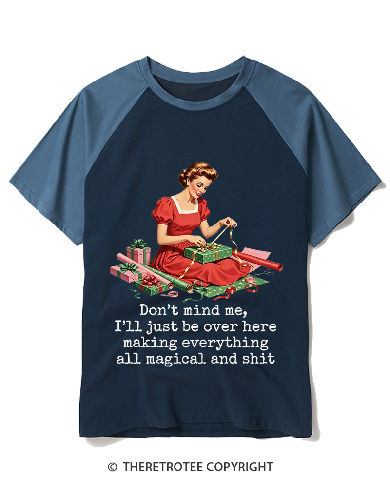 TheRetroTee Making everything all magical and shit 1950s Raglan Baseball T-Shirt