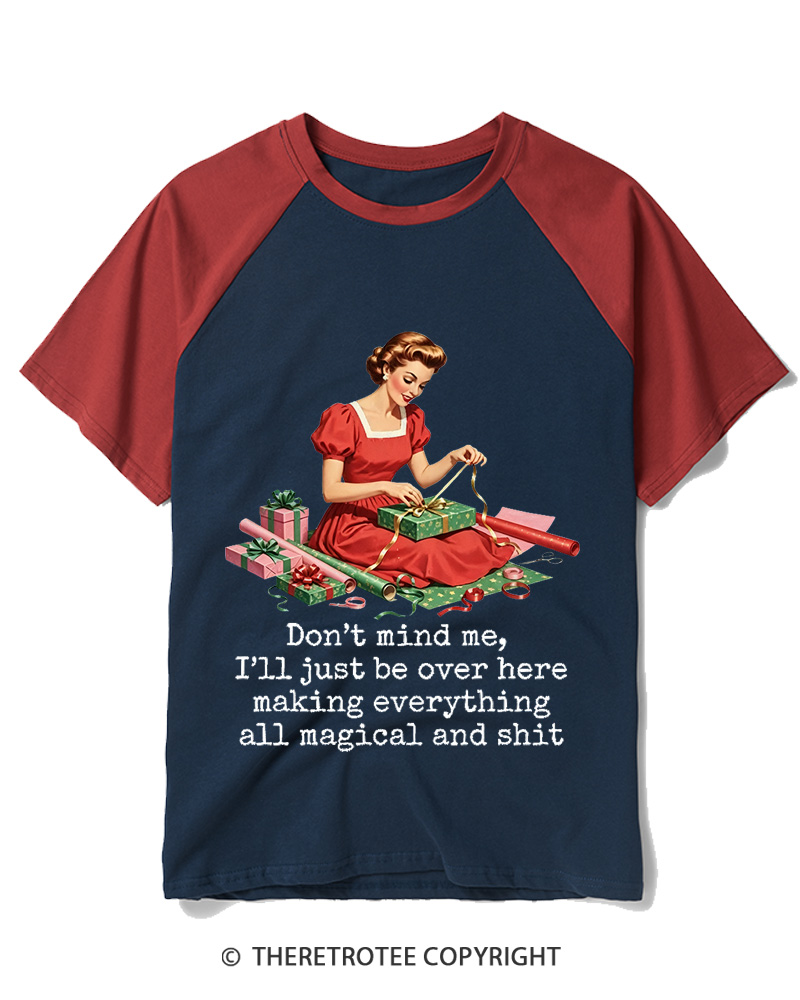 TheRetroTee Making everything all magical and shit 1950s Raglan Baseball T-Shirt