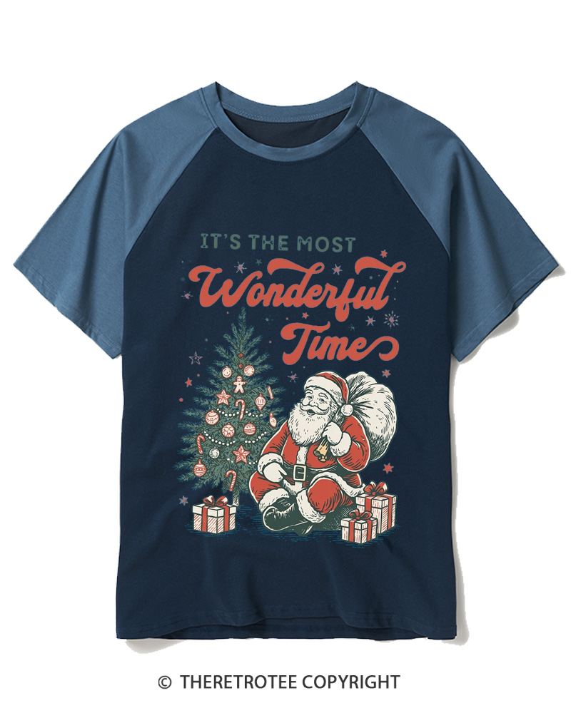 TheRetroTee It’s The Most Wonderful Time 1960s Raglan Baseball T-Shirt