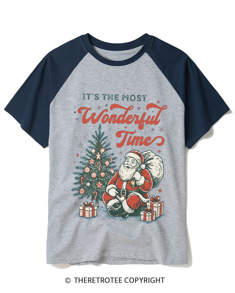 TheRetroTee It’s The Most Wonderful Time 1960s Raglan Baseball T-Shirt