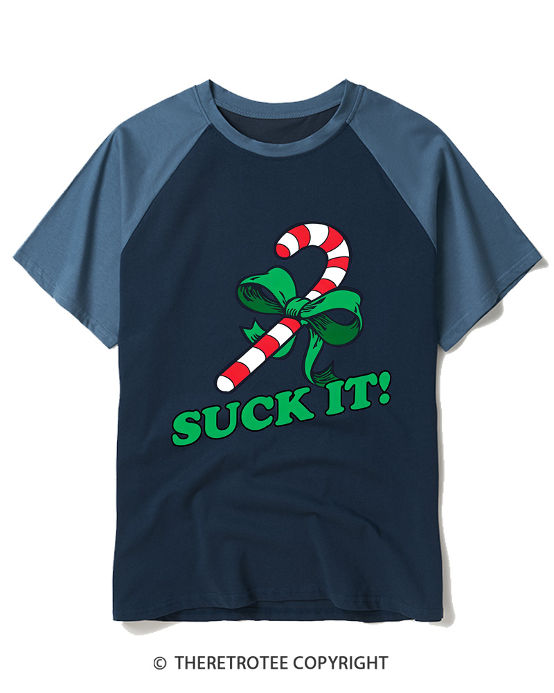 TheRetroTee Suck It! 1990s Raglan Baseball T-Shirt