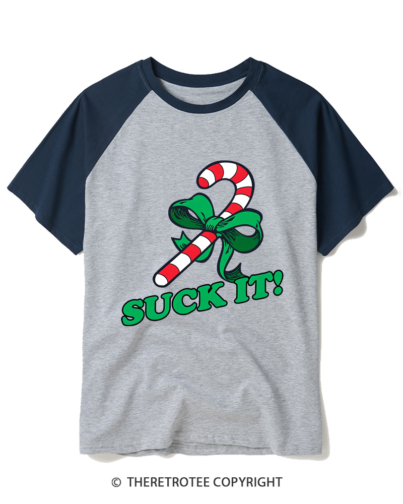 TheRetroTee Suck It! 1990s Raglan Baseball T-Shirt