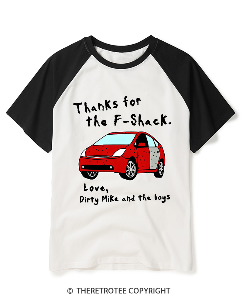 TheRetroTee Thanks For The F-Shack Raglan Baseball T-Shirt