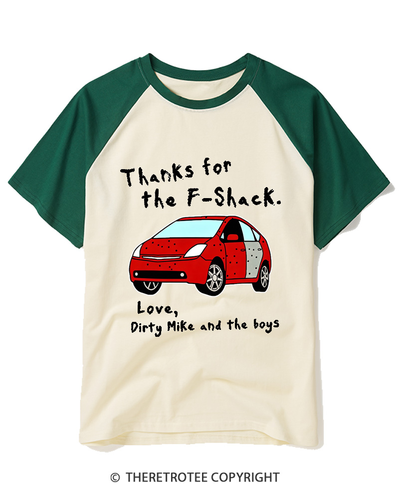 TheRetroTee Thanks For The F-Shack Raglan Baseball T-Shirt