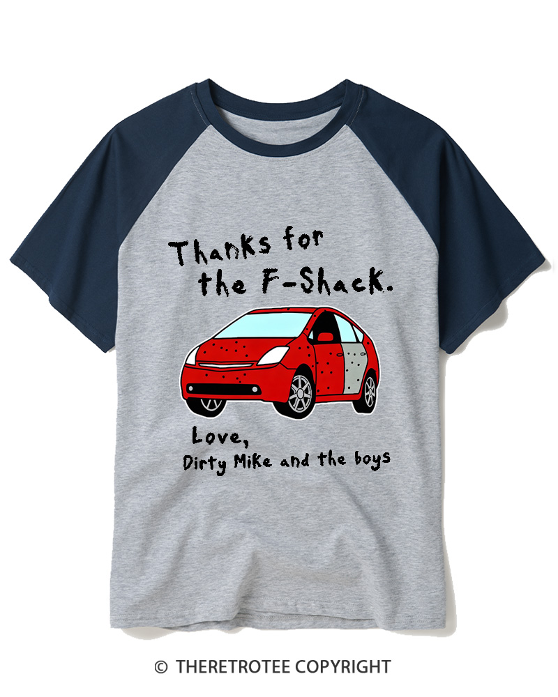TheRetroTee Thanks For The F-Shack Raglan Baseball T-Shirt