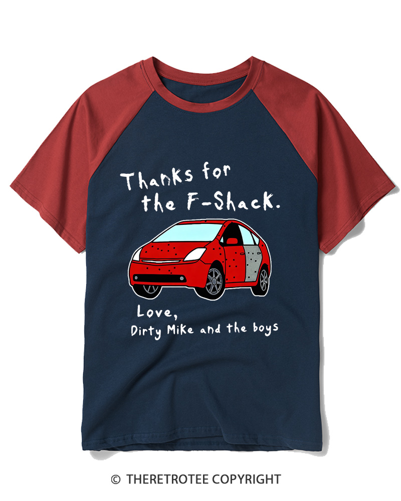 TheRetroTee Thanks For The F-Shack Raglan Baseball T-Shirt