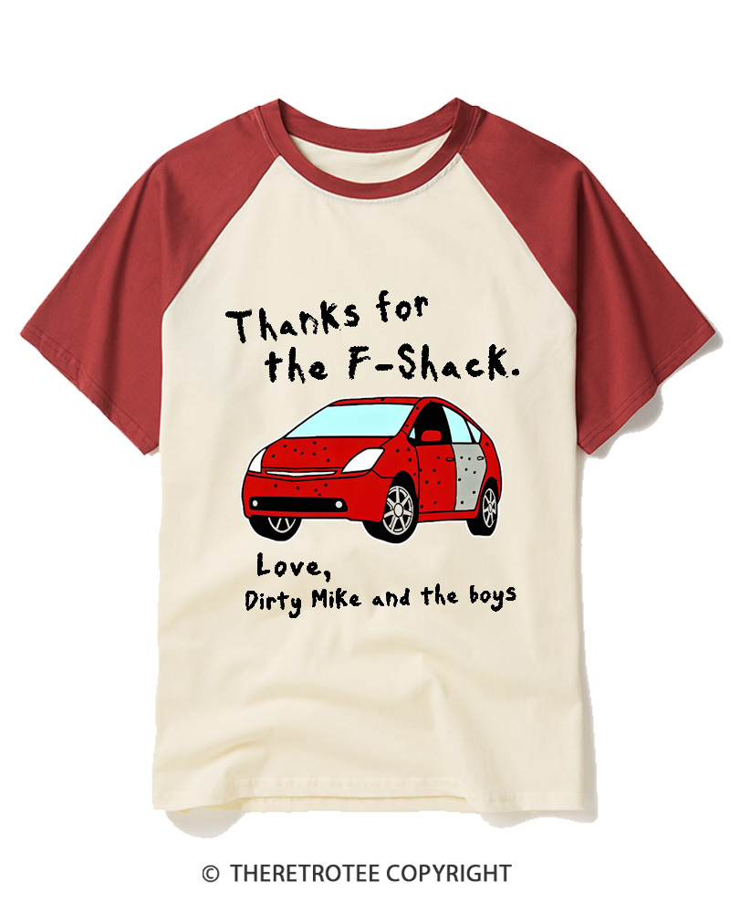 TheRetroTee Thanks For The F-Shack Raglan Baseball T-Shirt