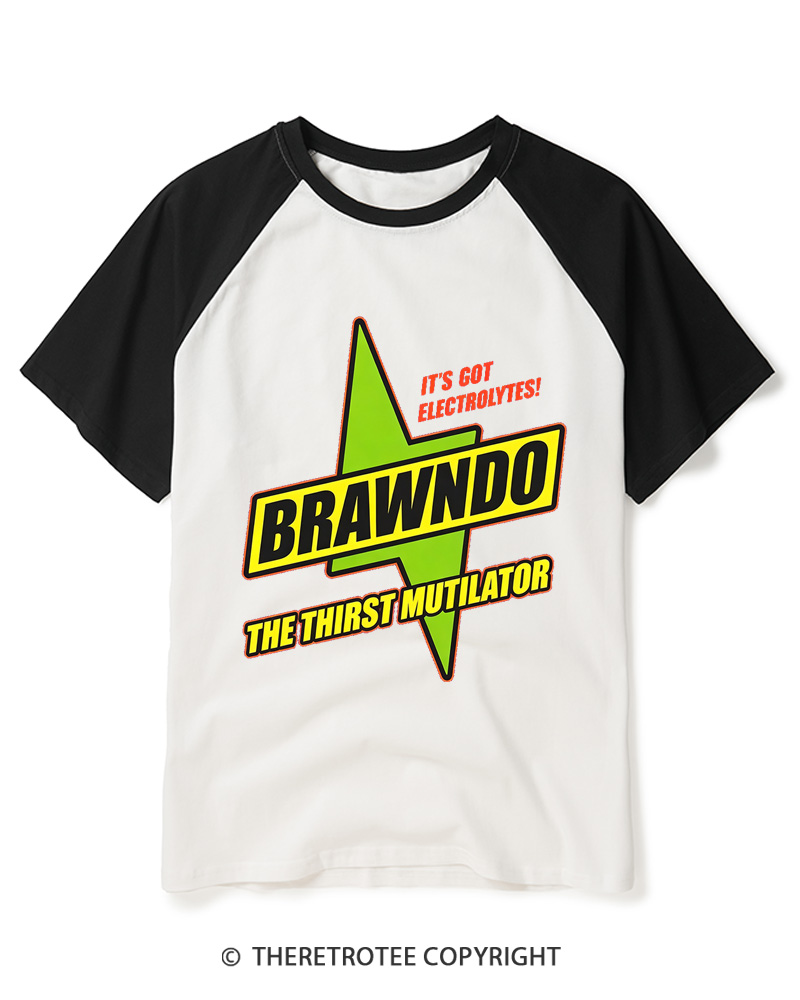 TheRetroTee Brawndo Raglan Baseball T-Shirt