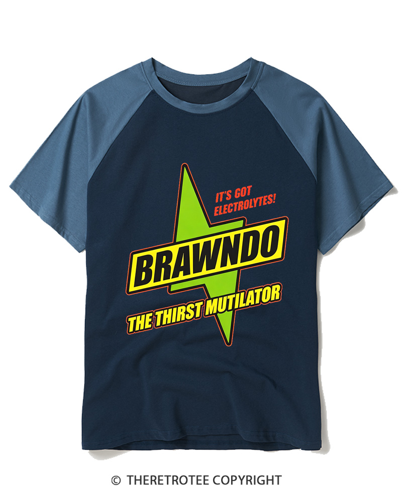 TheRetroTee Brawndo Raglan Baseball T-Shirt