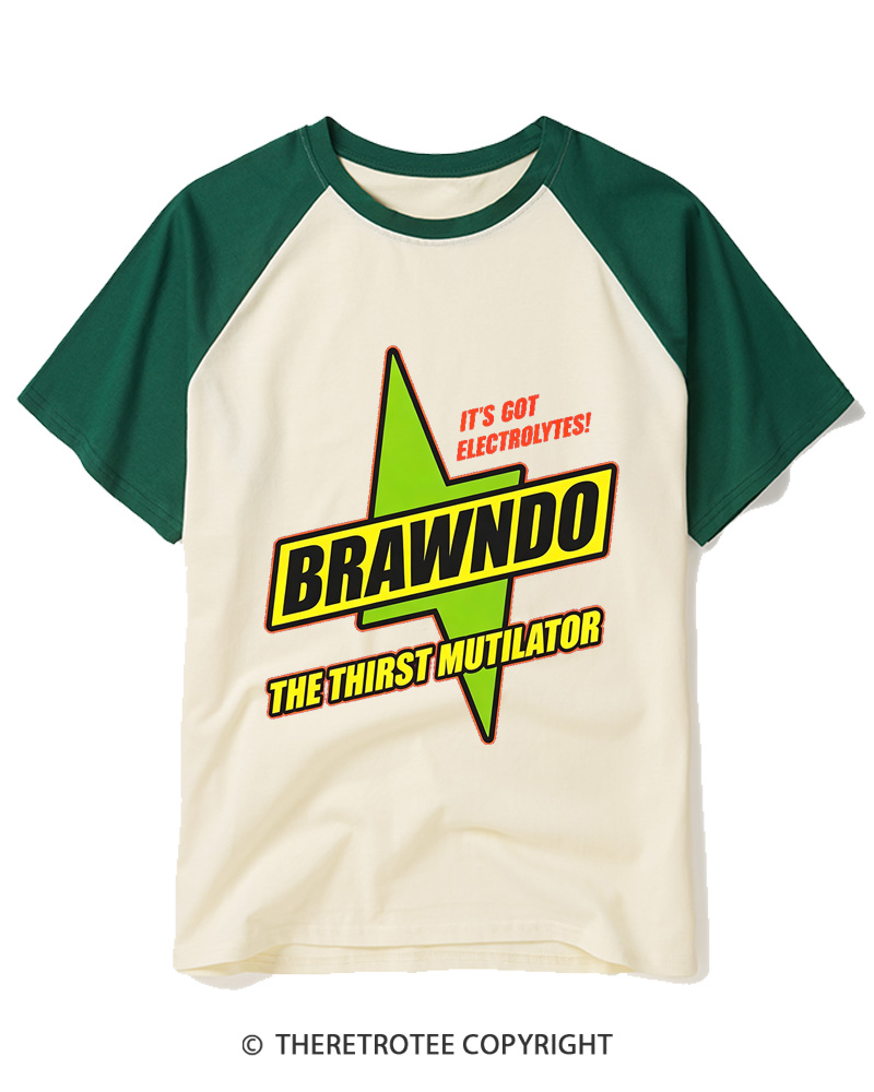 TheRetroTee Brawndo Raglan Baseball T-Shirt