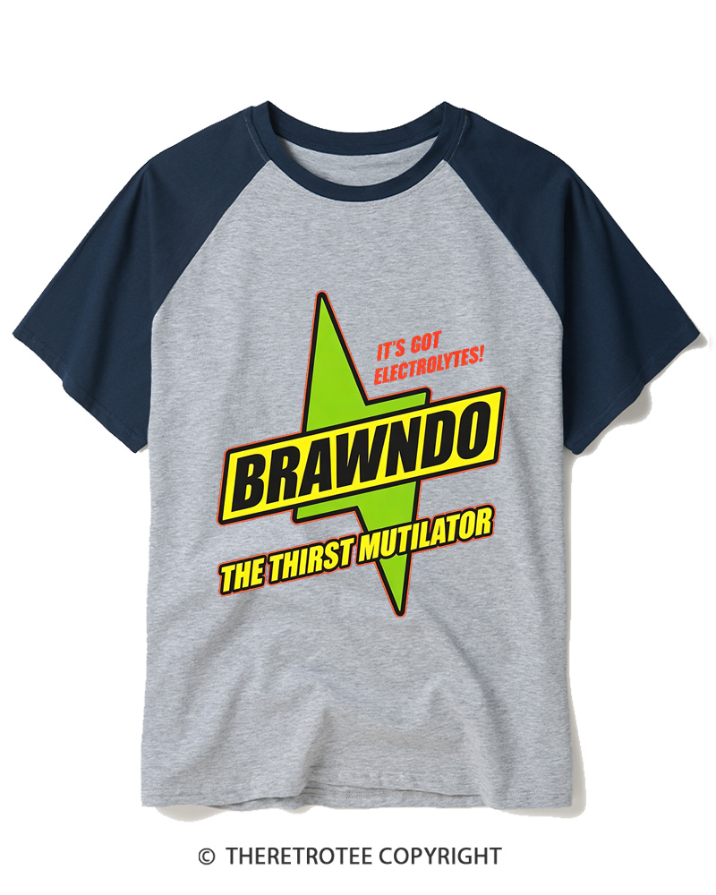 TheRetroTee Brawndo Raglan Baseball T-Shirt