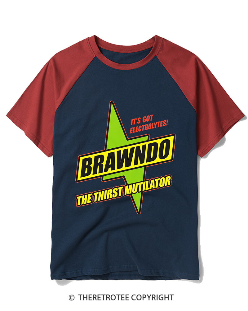 TheRetroTee Brawndo Raglan Baseball T-Shirt